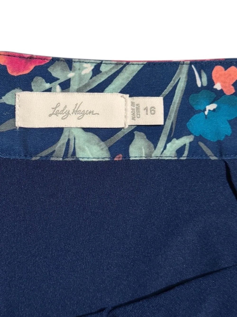 Lady Hagen Woman’s Sz 16 Golf Tennis skort Pickleball Floral Pockets - Picture 2 of 7